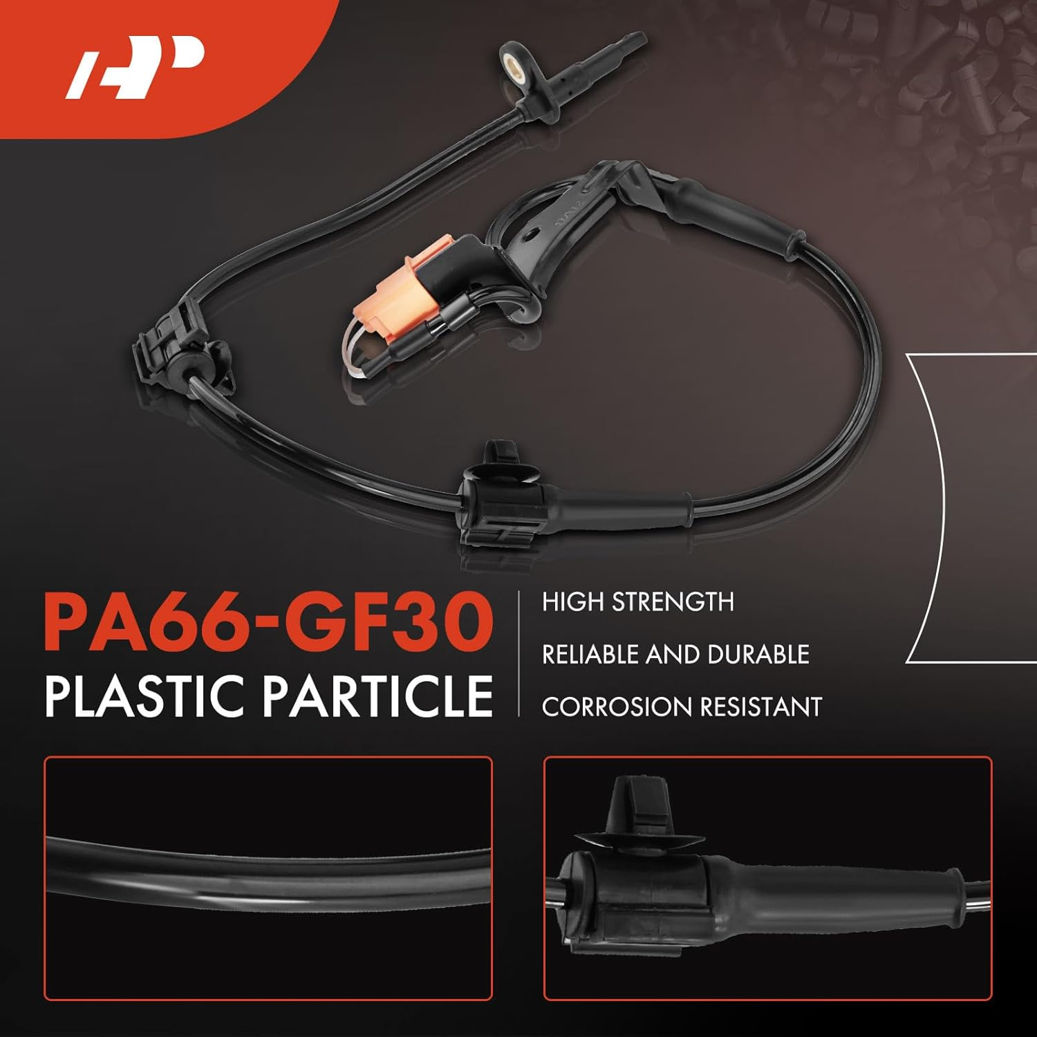 A-Premium ABS Wheel Speed Sensor Compatible with Honda Models - CRV 2002 2003 2004 2005 2006, Sport Utility - Front Driver and Passenger Side, 2-PC Set, Replace# 57455-S9A-013, 57450-S9A-013 image number 6