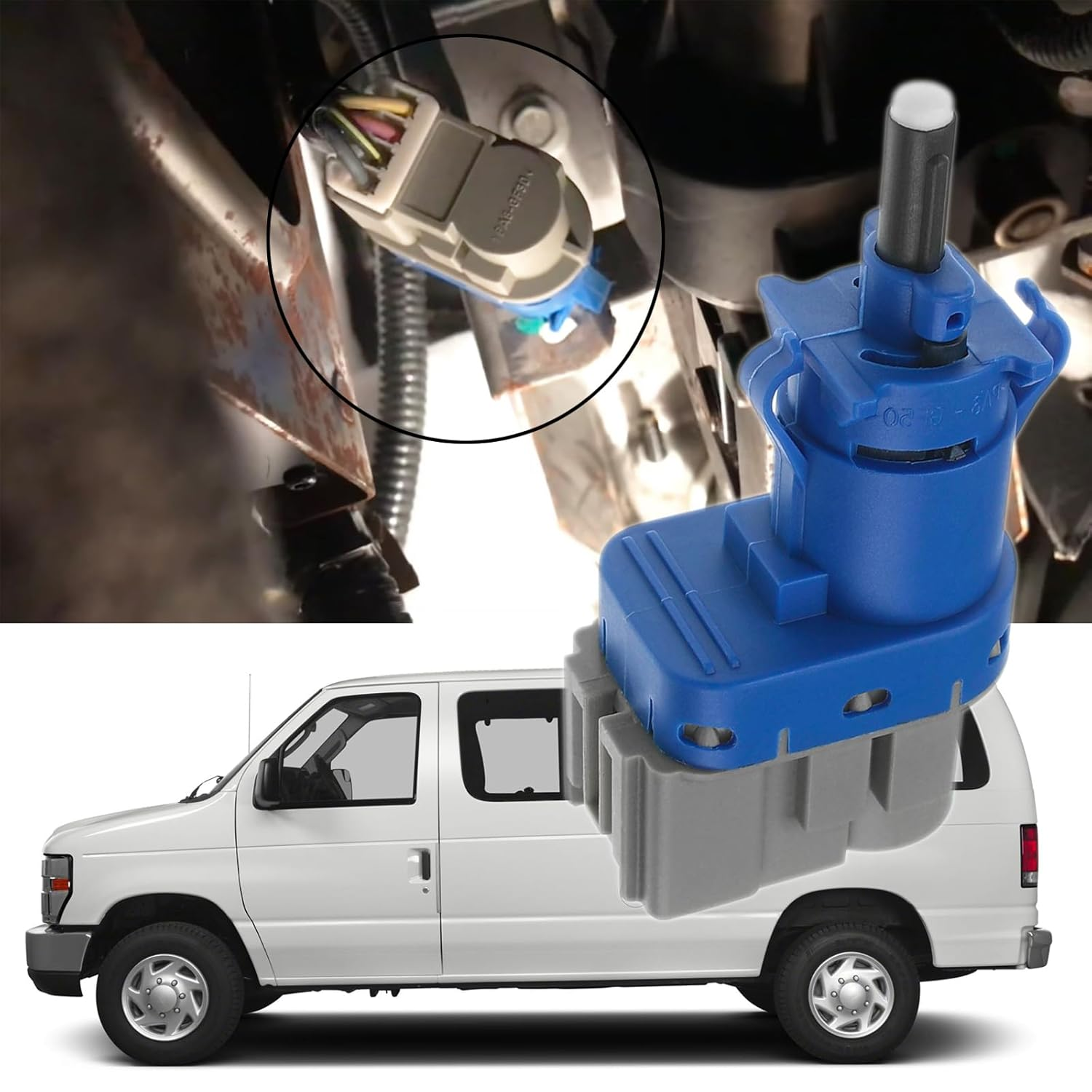 New Brake Light Switch 4Pin Compatible with Ford F-150 F-250 F-350 Focus/Mazda 2 3 5 6 / Lincoln MKC MKT OEM:4838697 / 8T4T-9G854-AA image number 2