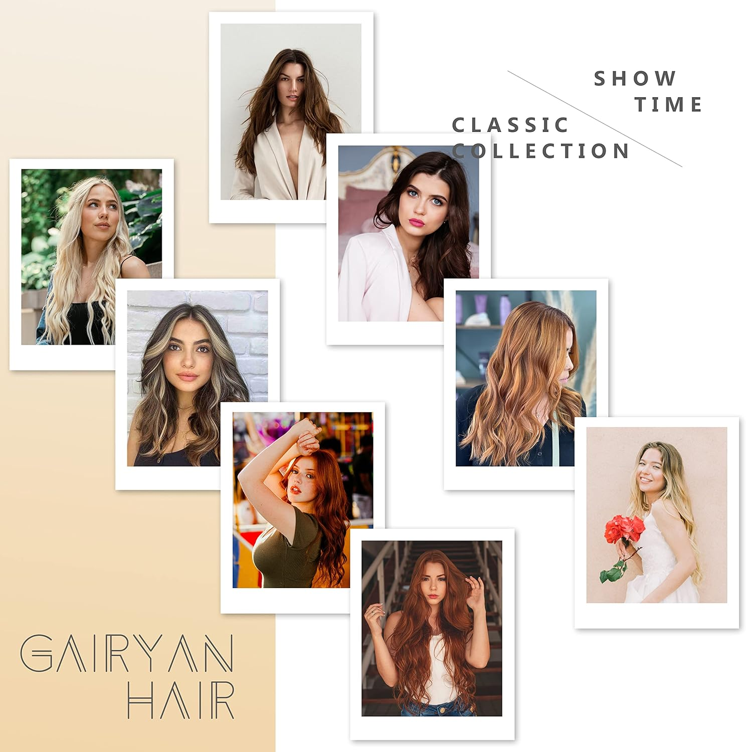 Gairyan Clip in Hair Extensions 4PCS Curly Wavy Long Hair Pieces Full Head Synthetic Hair Extension Thick Natural Look for Women, 22 Inches 180G, Dirty Blonde