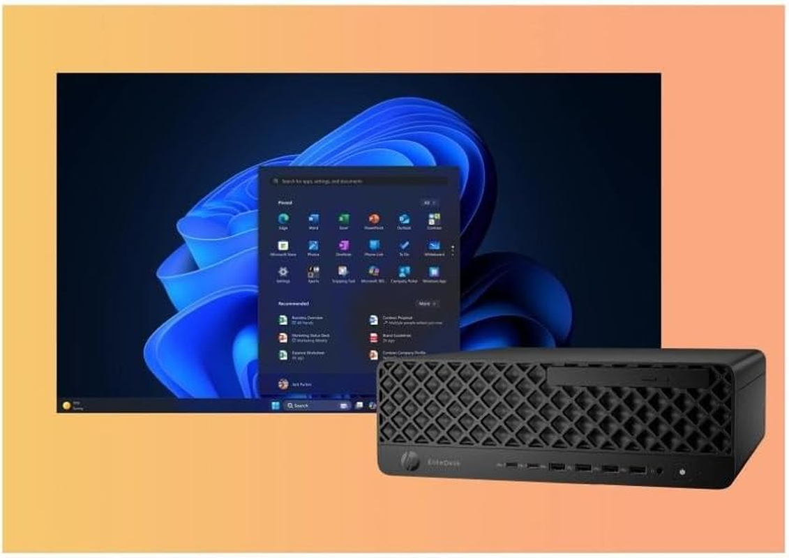 HP Elitedesk 8 SFF G1I AI Intel Core Ultra 5 235, 16GB RAM DDR5-SDRAM, 512GB SSD Windows 11 Pro Desktop AI PC, Black (BK5N6PT) image number 5