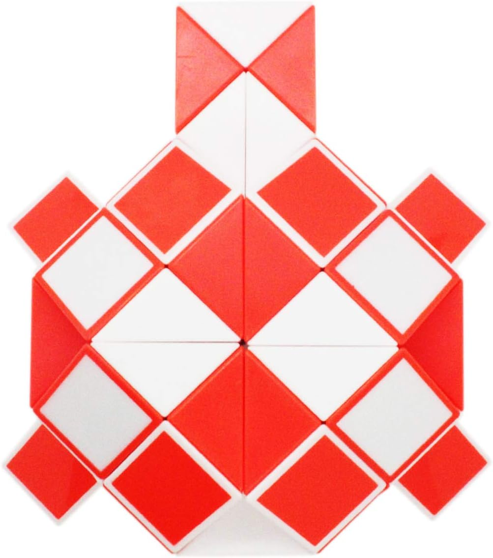Mipartebo Magic Snake Cube Twist Puzzle 72 Wedges Sensory Fidget Stocking Stuffers Large Size Kids Party Favors Orange image number 6
