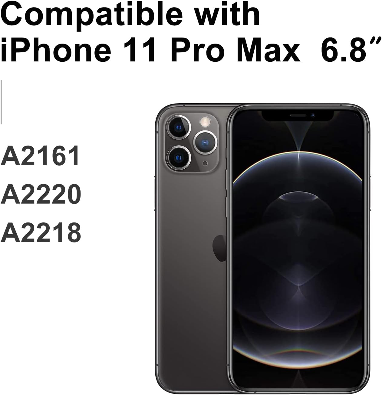 LL TRADER Screen Replacement for Iphone 11 Pro Max, 6.5'' LCD Display Touch Screen Digitizer Assembly with Full Repair Kit Adhesive Waterproof Screen Protector image number 2