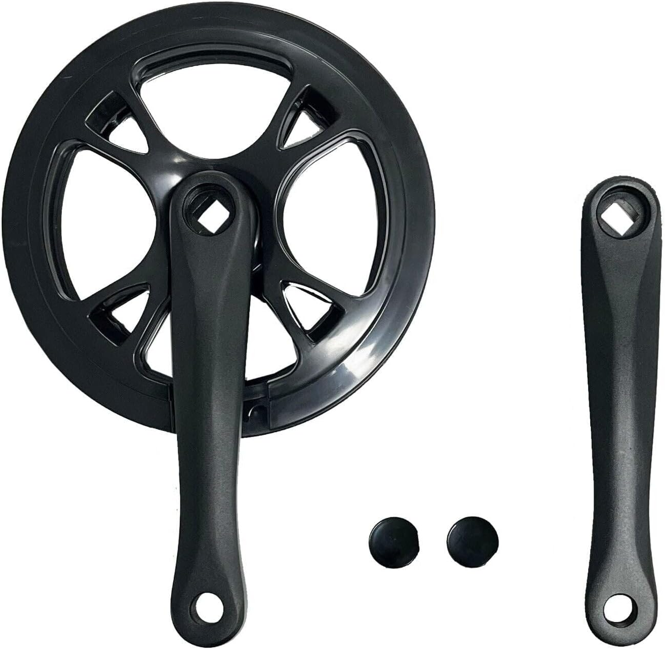 TDR Bicycle Crankset 170Mm 44T Single Speed Folding Bike Sprocket Crank Arm 916 Pedal Aluminium Carbon Steel Black Diamond Square Bottom Bracket image number 2