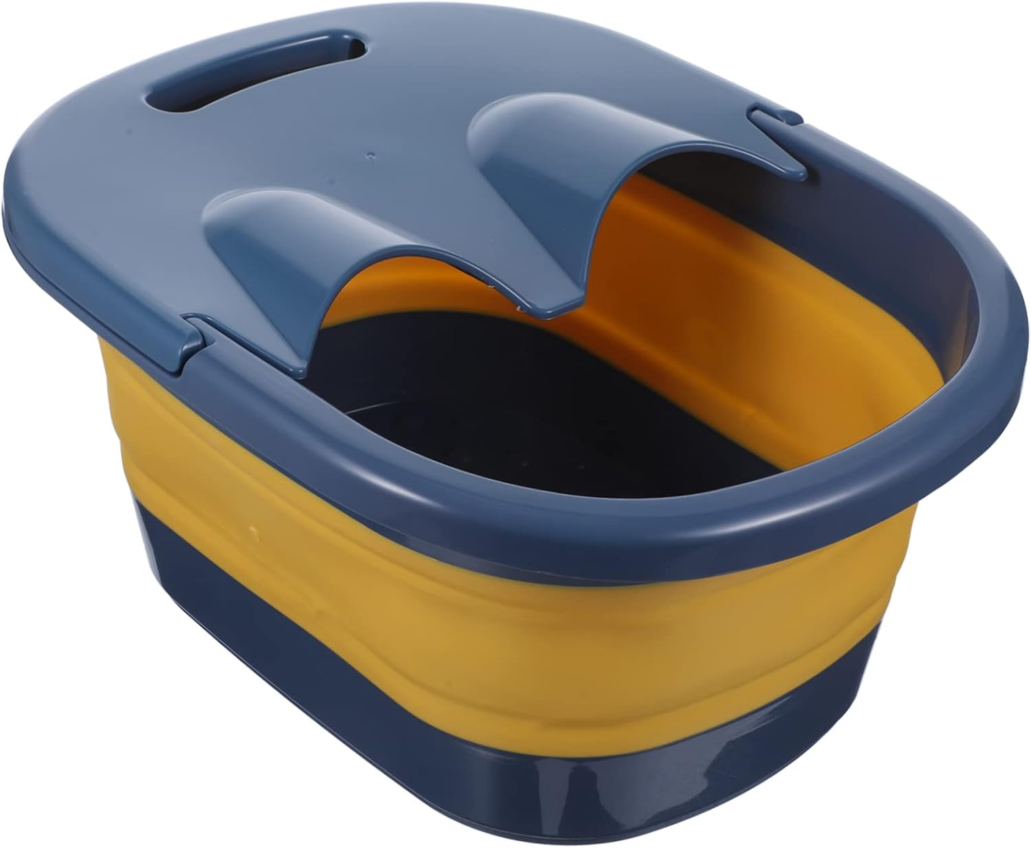 Beatifufu Folding Foot Bath Bucket Foot Soaking Basin Multi-Use Soaking Basin Camping Washer Spa