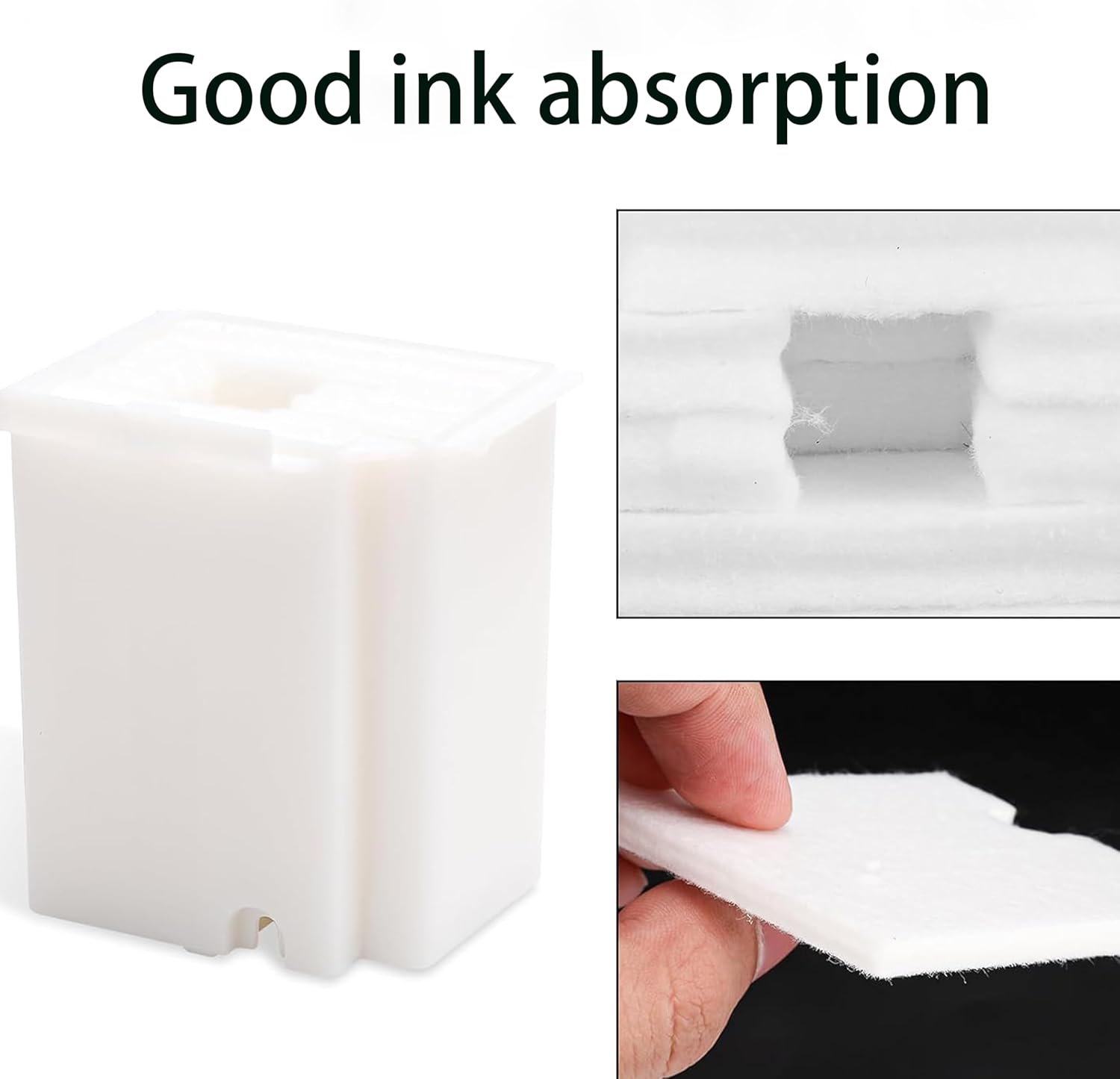 2-Pack Waste Ink Pad Replacement for EPSON Ecotank ET-2800, ET-2803, ET-4800, ET-2400, ET-2720, ET-4700, ET-2711, L3110, L3250, L3150, L3210 Printers - Absorbent Sponge Design image number 5