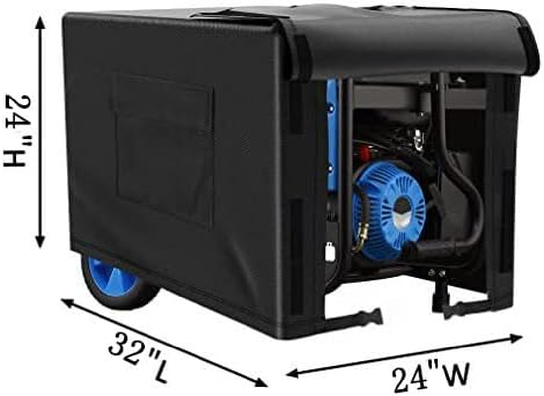 Generator Dust Cover Outdoor Generator Covers Heavy Duty Waterproof Generator Cover Generator Covers While Running for Universal Portable Generators image number 6