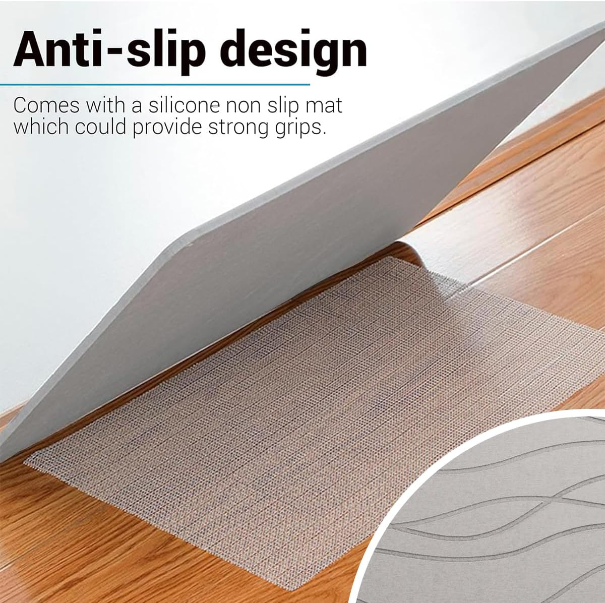 Monehet Stone Bath Mat, 39 * 60CM Diatomaceous Earth Bath Mat, Quick Drying Mat, Non-Slip Super Absorbent Quick Drying Diatomite Mat,For Bathroom Bathtub Kitchen Etc (Medium Grey) - Dark Grey image number 2