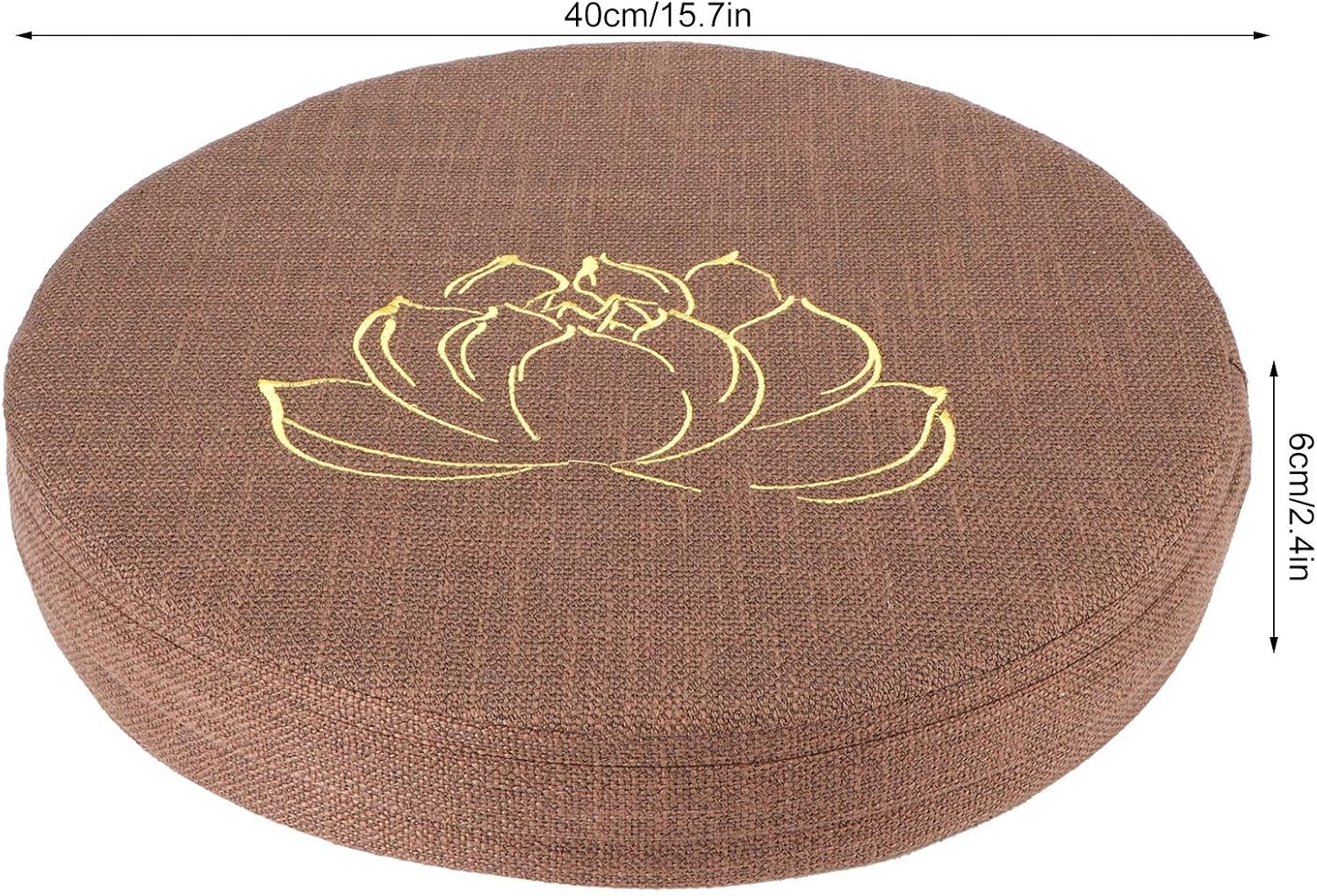 Outdoor round Floor Cushions for Sitting, Meditation, Yoga, Living Room, Sofa, Balcony (Coffee) image number 3