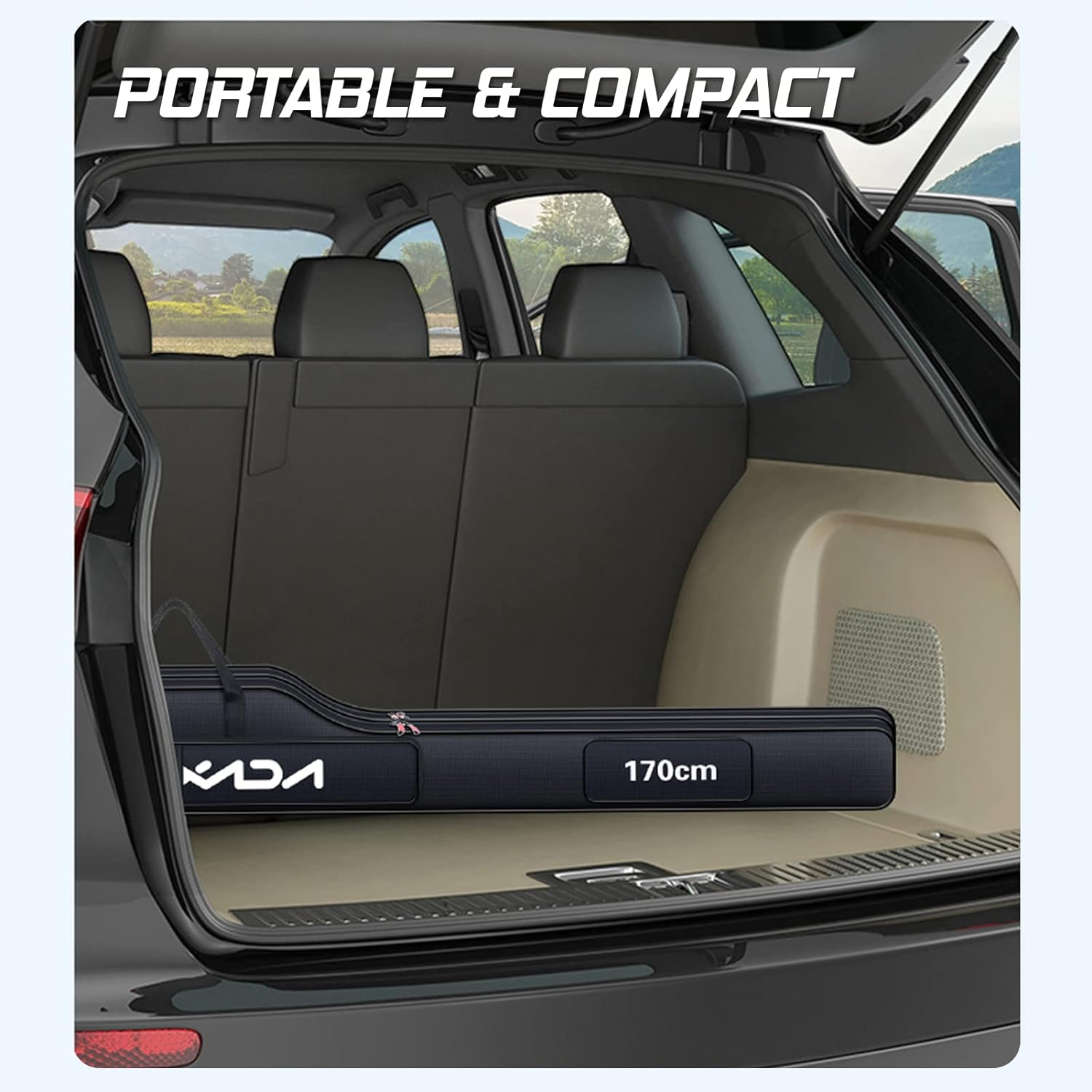 Mingzhe 190Cm Fishing Bag Portable Folding Fishing Rod Reel Bag Fishing Pole Gear Tackle Tool Carry Case Carrier Travel Bag Storage Bag Organizer