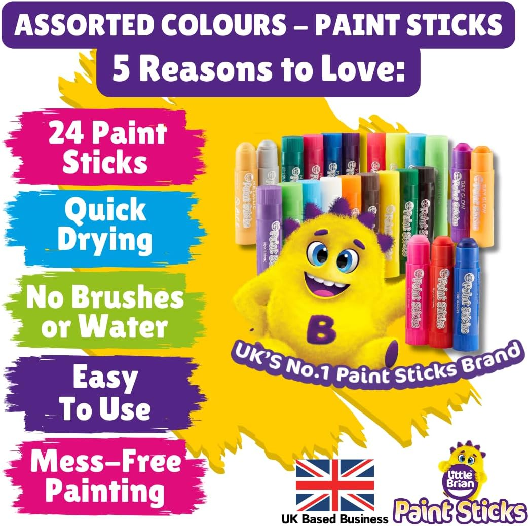 Little Brian Paint Sticks - Assorted 24 Pk image number 4