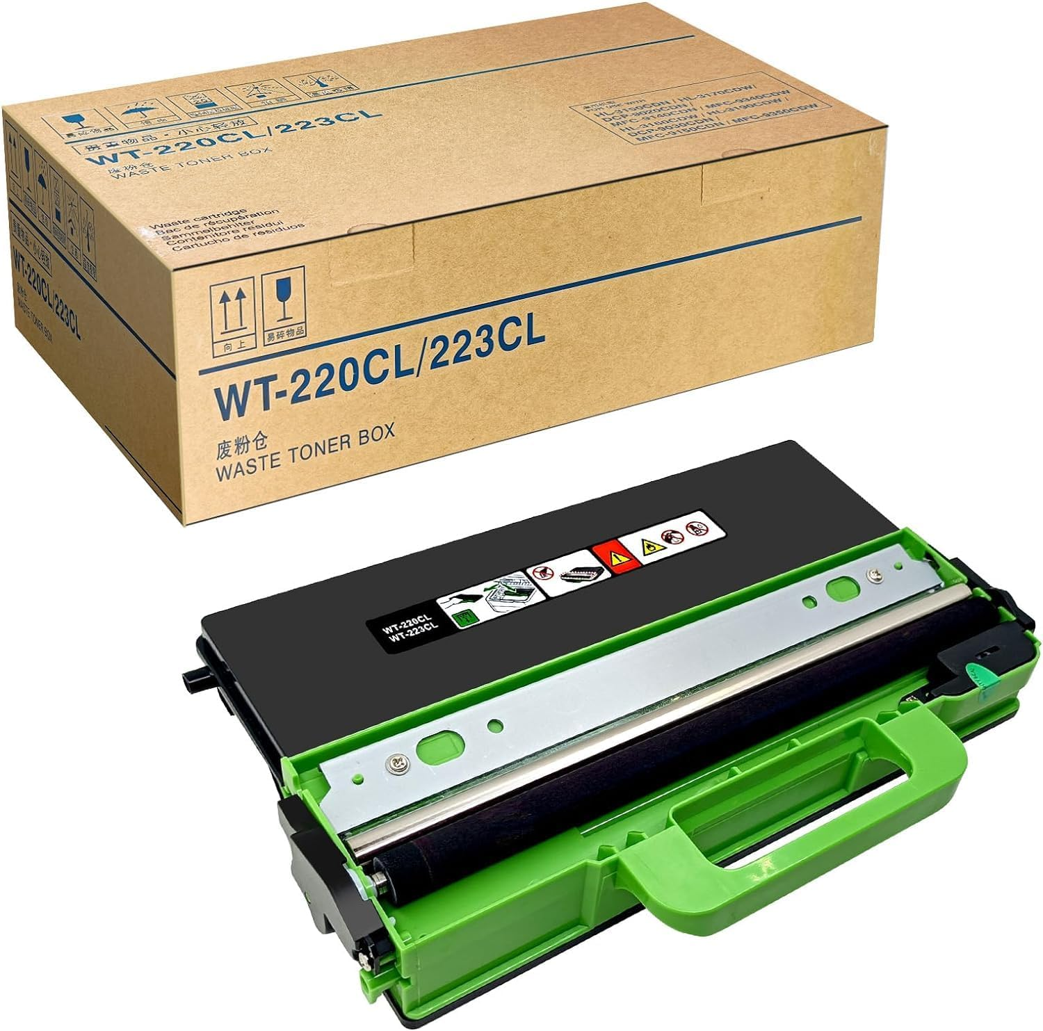 Generic WT223CL Waste Toner Box Replacement for Brother WT-223CL for Brother HL-L3230CDW, HL-L3270CDW, MFC-L3745CDW, MFC-L3770CDW, MFC-L3750CDW Black