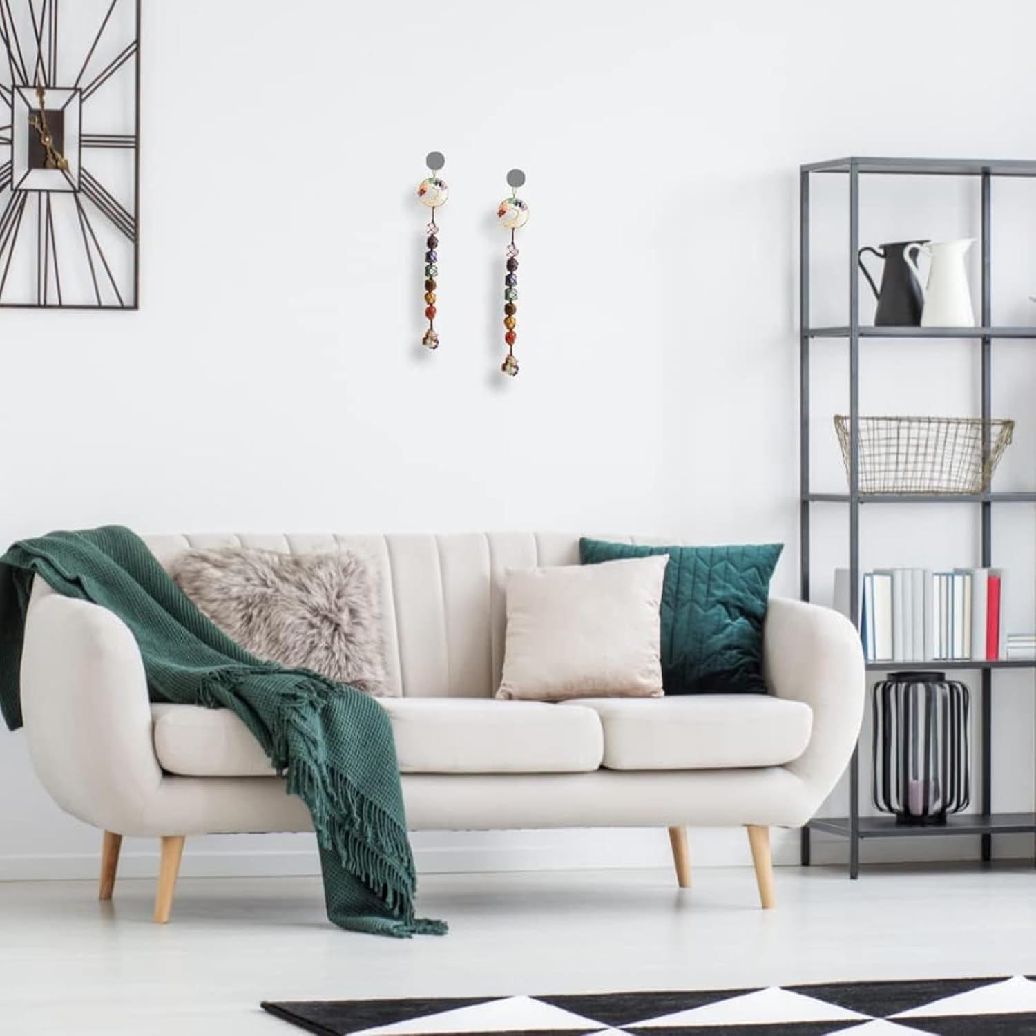 Tree of Life Wall Decor with 7 Chakra Stones - Healing Crystals for Meditation and Yoga, Feng Shui, Christmas Home Decoration, Crystal Car Hanging Ornament image number 3