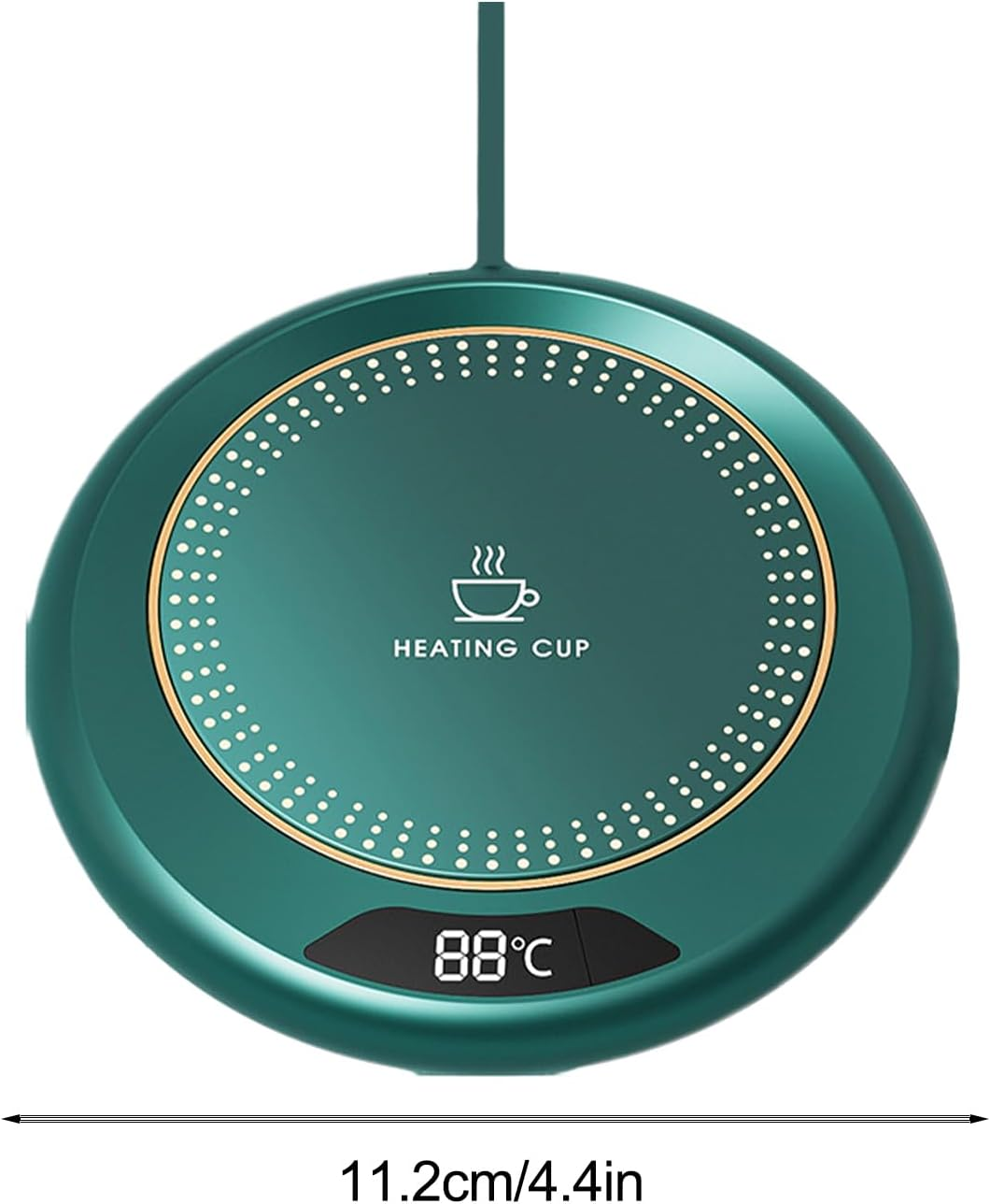 Mug Warmer | 3 Levels Temperature Smart USB Heating Coaster 20W,Electric Warming Device for Kitchen Table Bar Housewarming Dining Room Food Candle Tea Milk - Pink image number 4