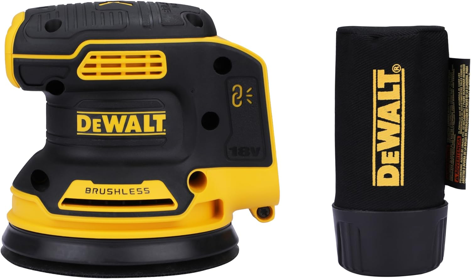 Dewalt DCW210N-XJ 18V XR Li-Ion Cordless Brushless 125Mm (5") Random Orbital Sander - Skin Only image number 5
