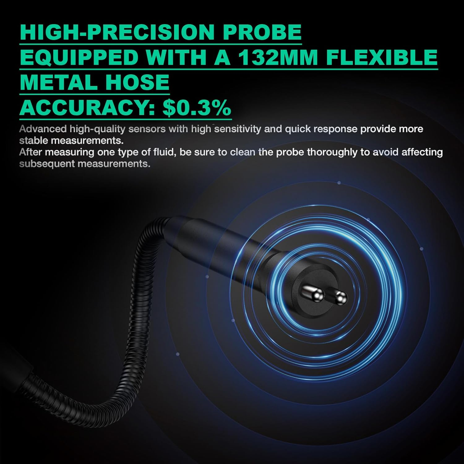 HT663L Brake Fluid Digital Tester with Sound and Light Alarm, Brake Fluid Liquid Tester Pen for DOT3/DOT4/DOT5.1, Hydraulic Fluid Liquid Oil Moisture Analyzer image number 4