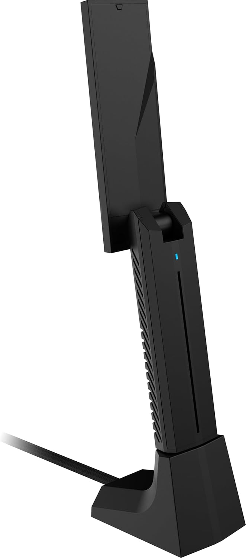 MSI BE6500 USB Wifi 7 Tri-Band Adapter - WLAN up to 6.5Gb/Ss (6Ghz, 5Ghz, 2.4Ghz), USB Type-A 3.2 Gen 1, MLO, Adjustable Antenna, Beamforming, WPA3 - Includes Wired Support