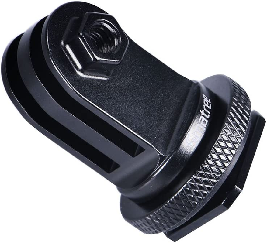 Smatree Full Aluminum Tripod Screw to DSLR Camera Flash Cold Shoe Mount Adapter Compatible for Gopro Hero 13/12/11/10/MAX/9/8/7/6/DJI OSMO Action 5 Pro, Aluminum Shoe Mount Adapter image number 5