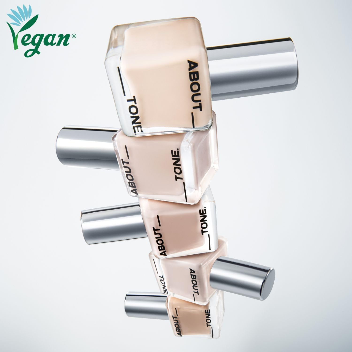 ABOUT TONE Skin Layer Fit Foundation 5 Colors - Ultra Adherence Liquid Foundation Super Comfort Fit 24 Hours Long-Lasting Lightweight Semi-Matte Vegan Korean Face Makeup (21 COOL LIGHT, 30Ml) image number 5