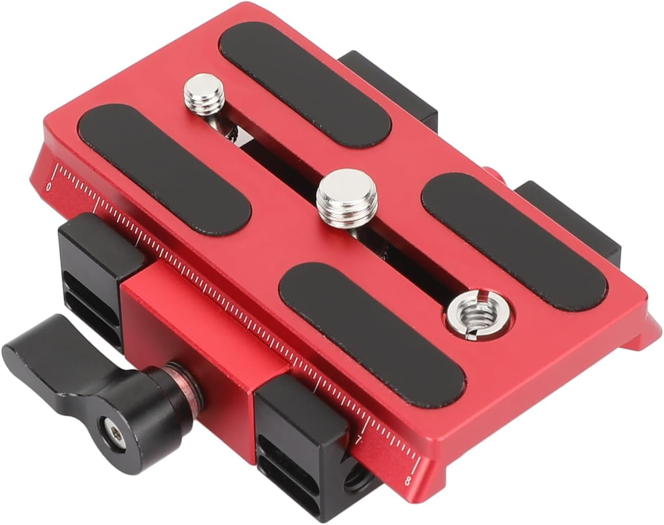 CAMVATE Quick Release Bracket Base QR Plate Replacement Converter for Manfoto (Red) 3711 image number 1