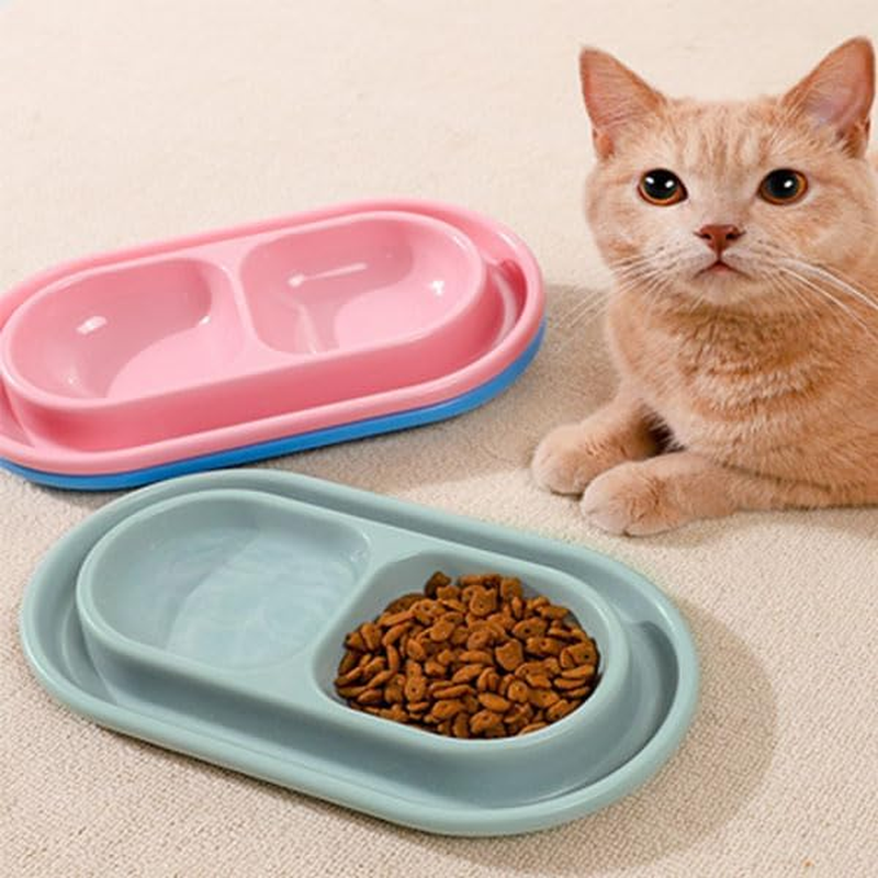 Limcryspp Anti-Ant Cat and Dog Food Bowl, 25-Ounceanti-Slip Pet Food Water Bowl, Suitable for Indoor and Outdoor Dog and Cat Lifting Feeding Bowl (Grey) - Blue image number 2