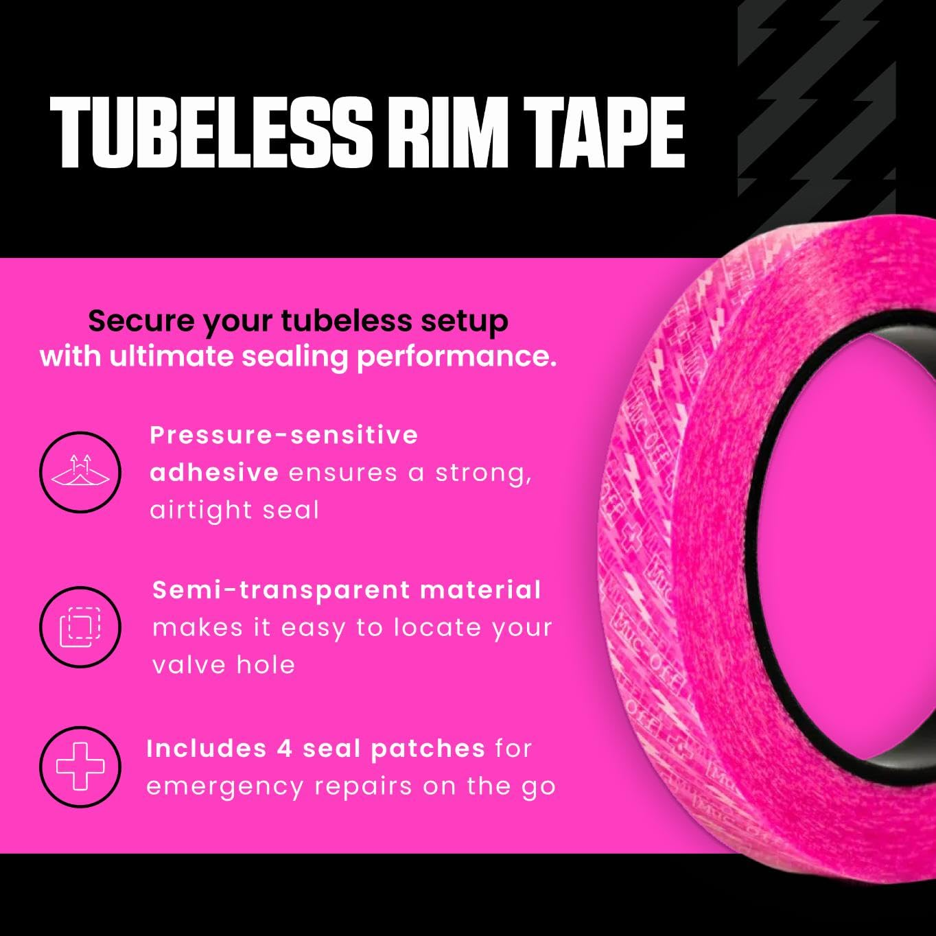 Muc-Off Rim Tape 10M Roll 25Mm (20) NCOL/OSZ