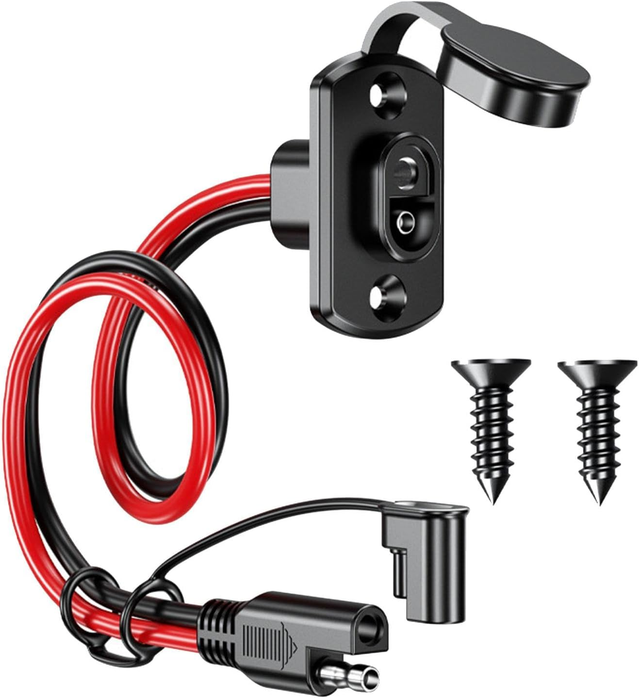 Ronyme SAE Extension Cable Battery Cables DC Power Automotive Heavy Duty Cable Connector SAE Plug Charging Cable Extension Cord for Tractor Harness