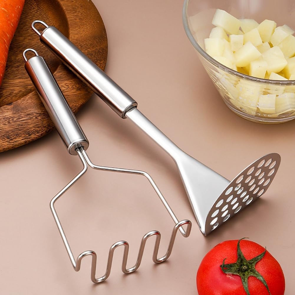 2Pcs Kitchen Tool Avocado Potato Masher Wire Type Firm Vegetables Heavy Duty image number 6