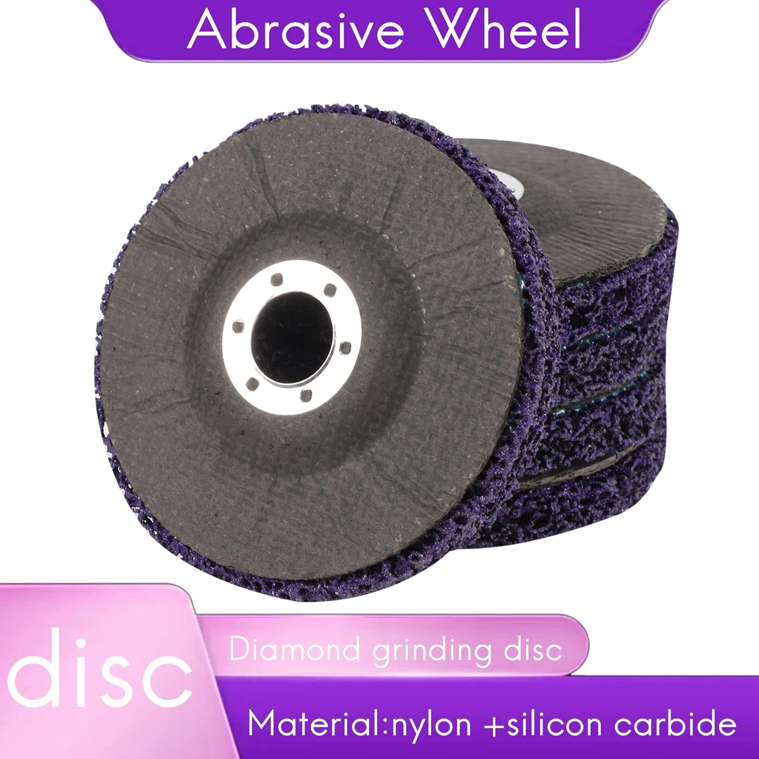 5Pcs Abrasive Wheel Grinder Strip Disc 125 Mm Strip Disc Wheel Paint Rust Removal Clean for Angle Grinder Removal image number 6