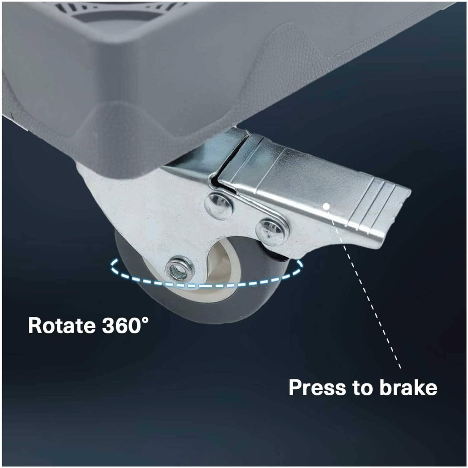 SKYLUXE - Adjustable Appliance Base Stand with Locking Wheels &ndash; Heavy Duty Mobile Stand for Mini Fridge, Washing Machine, Dryer, and Other Appliances &ndash; Easy Height and Width Adjustment image number 6