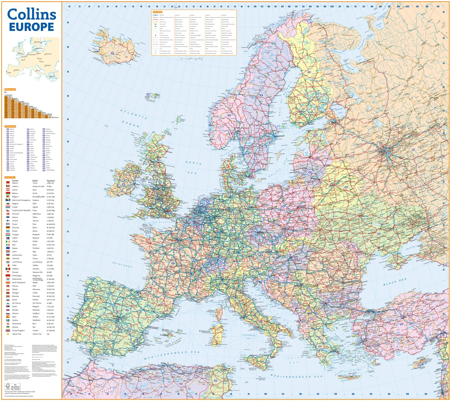 Road Map Europe [4Th Edition]: Folded Map image number 3