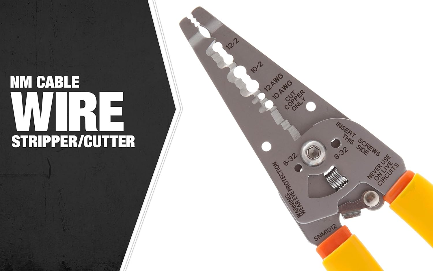 Southwire - 58278440 Tools & Equipment SNM1012 10-12 AWG Ergonomic Handles NM Cable Wire Stripper/Cutter image number 1