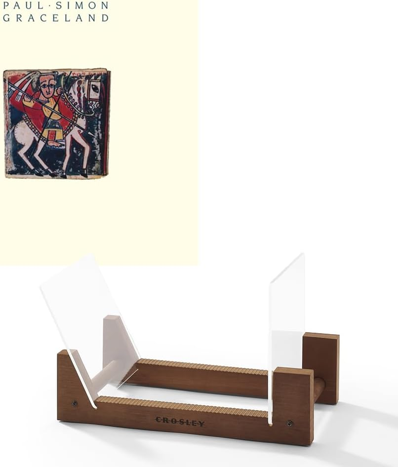 Sony Music Paul Simon Graceland Vinyl Album & Crosley Record Storage Display Stand