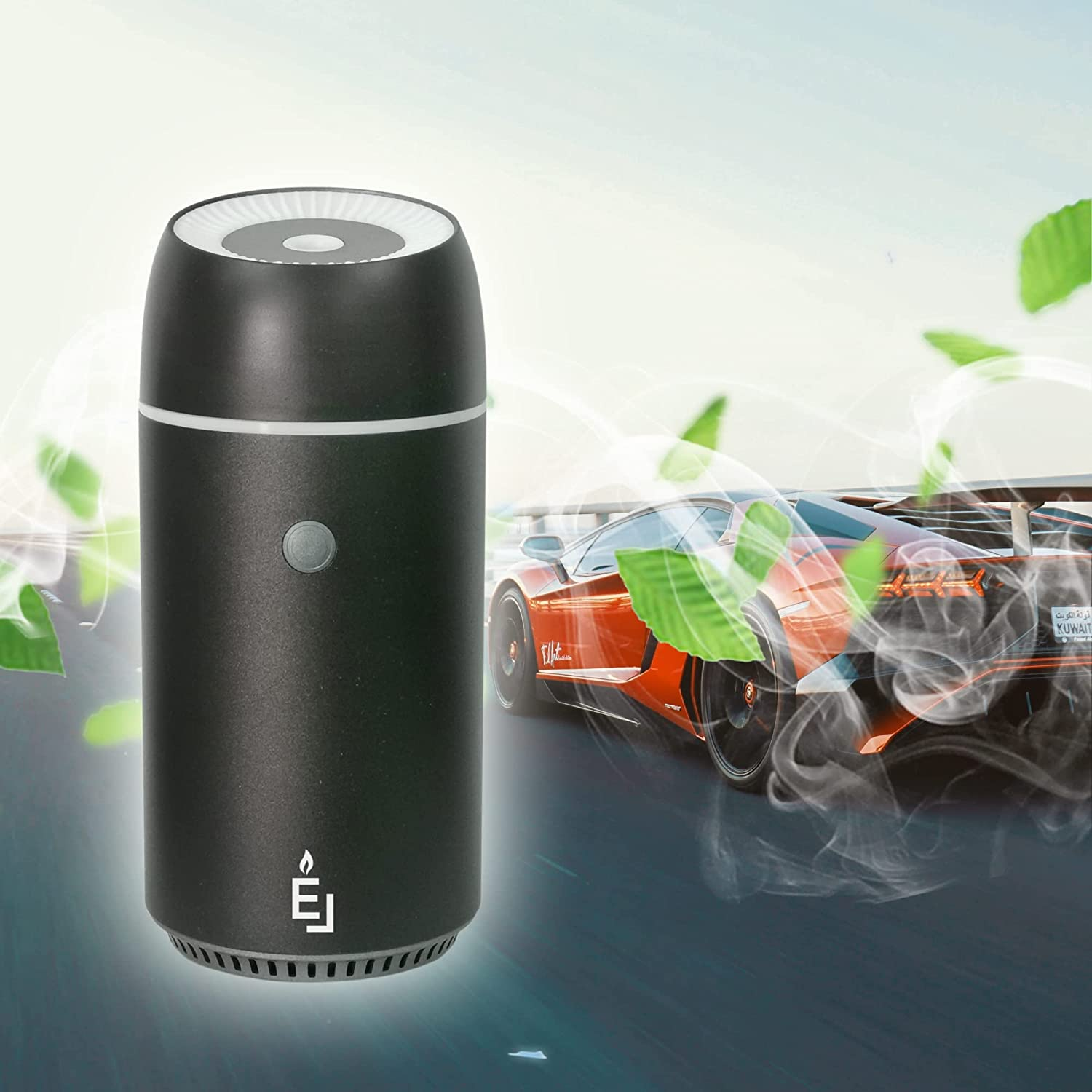 Earnest Living Essential Oil Diffusers Metal Aluminum Car Air Fresheners for Essential Oils Car Aromatherapy Diffuser 100Ml Car Diffuser Timers Night Light Auto off Function USB Portable Black Gift image number 6