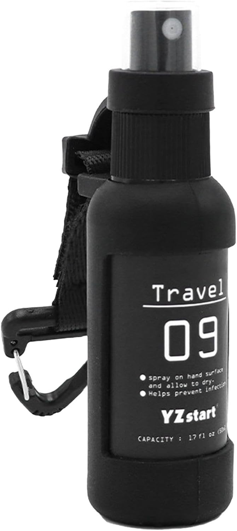 Travel Spray Bottle | 50 Ml Refillable Liquid Spray Bottle with Rope with Hook | Portable Cosmetic Container with Silicone for Perfumes, Hand Cleaners image number 4