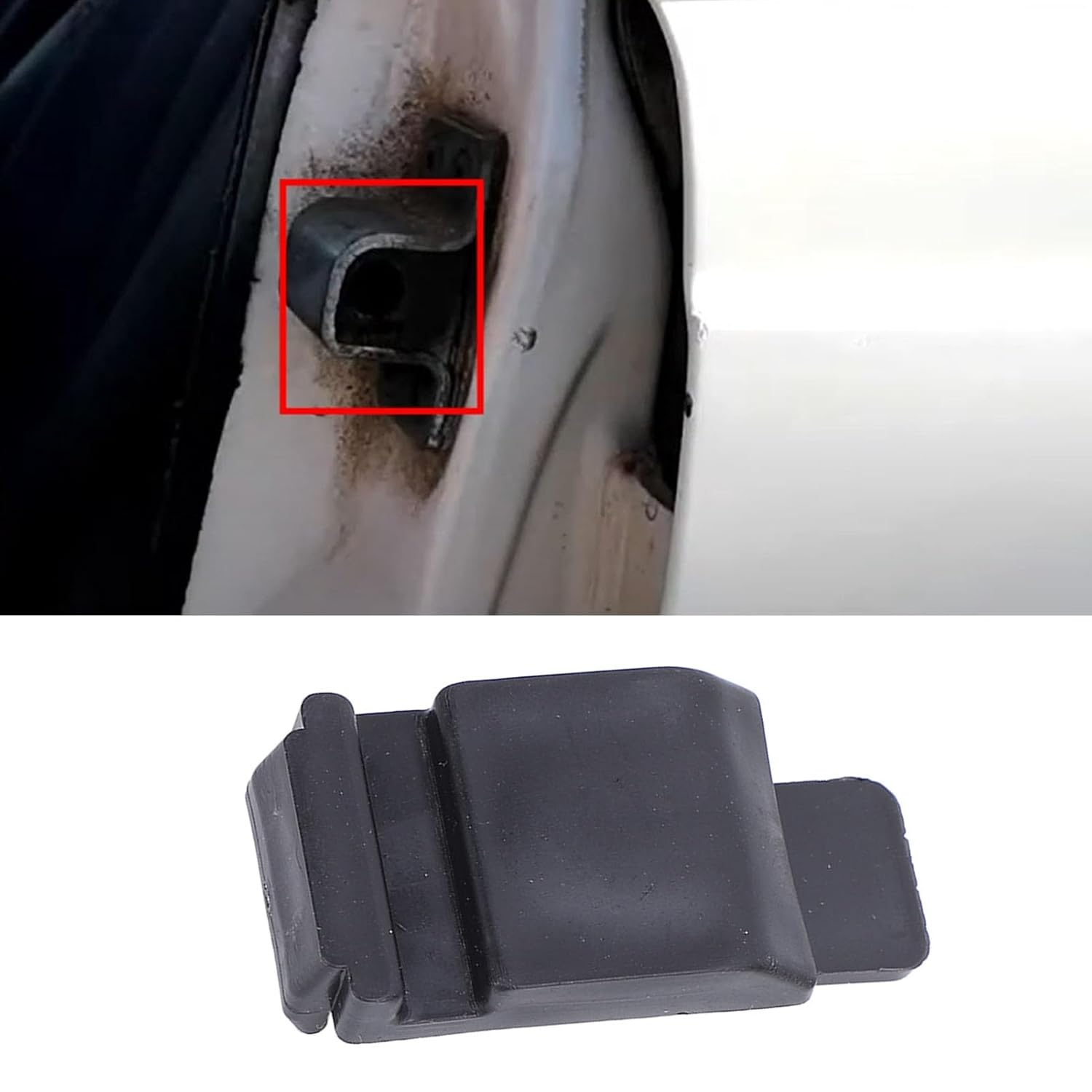 4Pcs Door Lock Striker for W123 1979-1986, Rubber Door Lock Striker Kit Abrasion Resistant Replacement for W126 1979-1991 image number 1