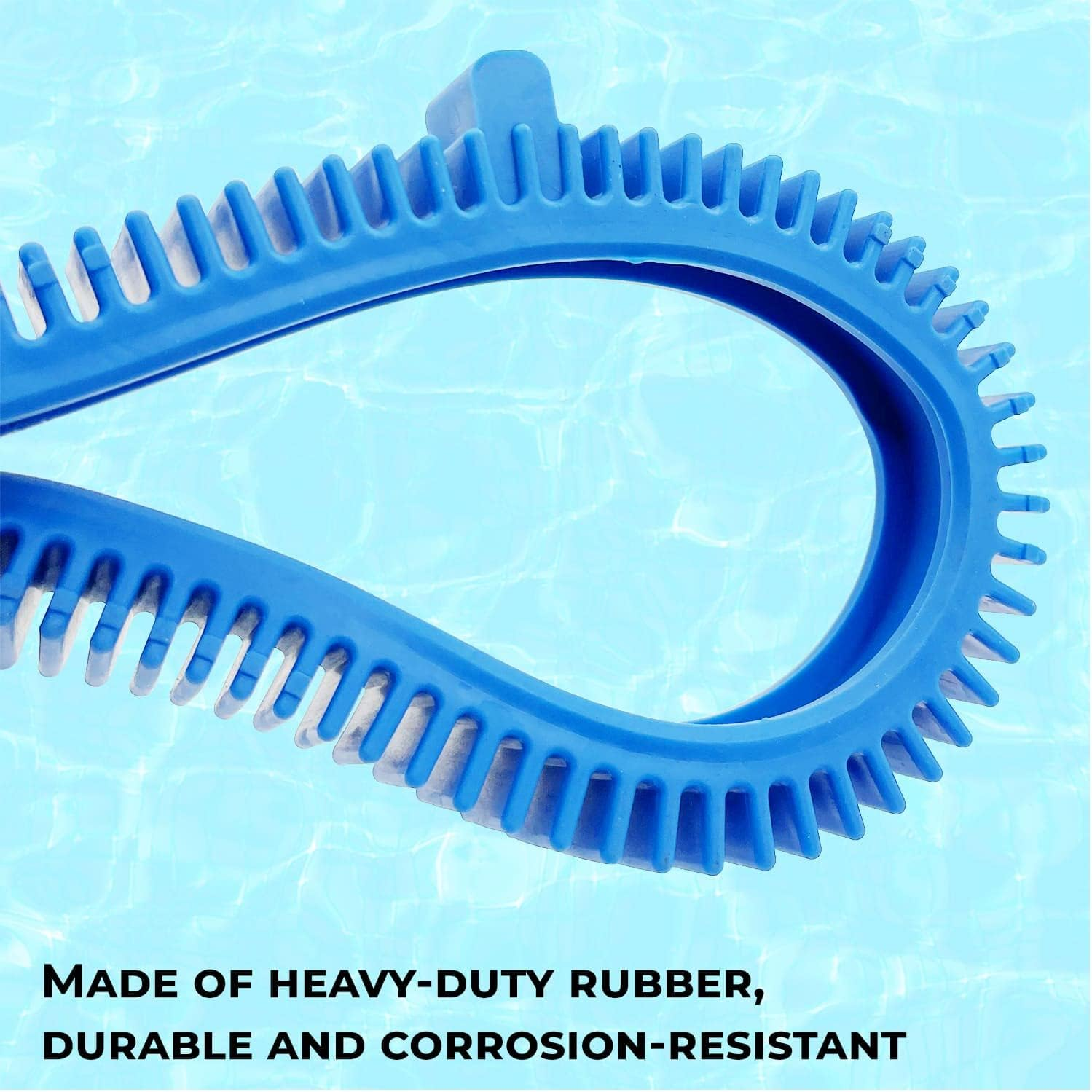 Seentech 896584000-143 Pool Cleaner Front Tire Kit with Super Hump by - Compatible with Poolvergnuegen and Hayward Phoenix Cleaners - Pool Blue Standard Back Tire (4-Pack)