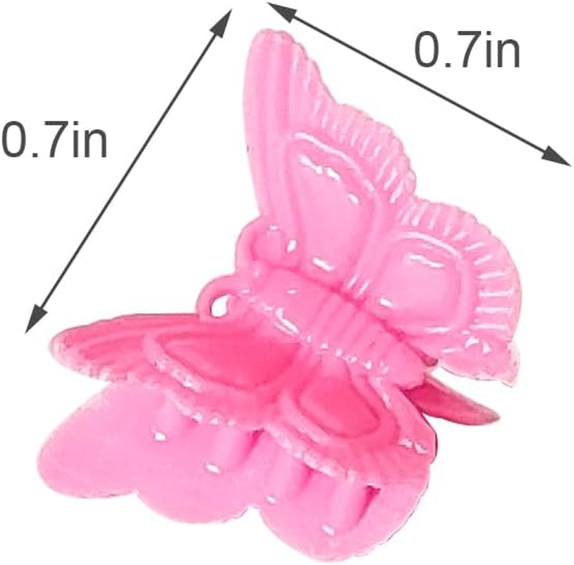 50 Packs Assorted Color Butterfly Hair Clips, Beautiful Mini Butterfly Hair Clips Hair Accessories for Women and Girls (50 Pcs Random Colour) image number 1