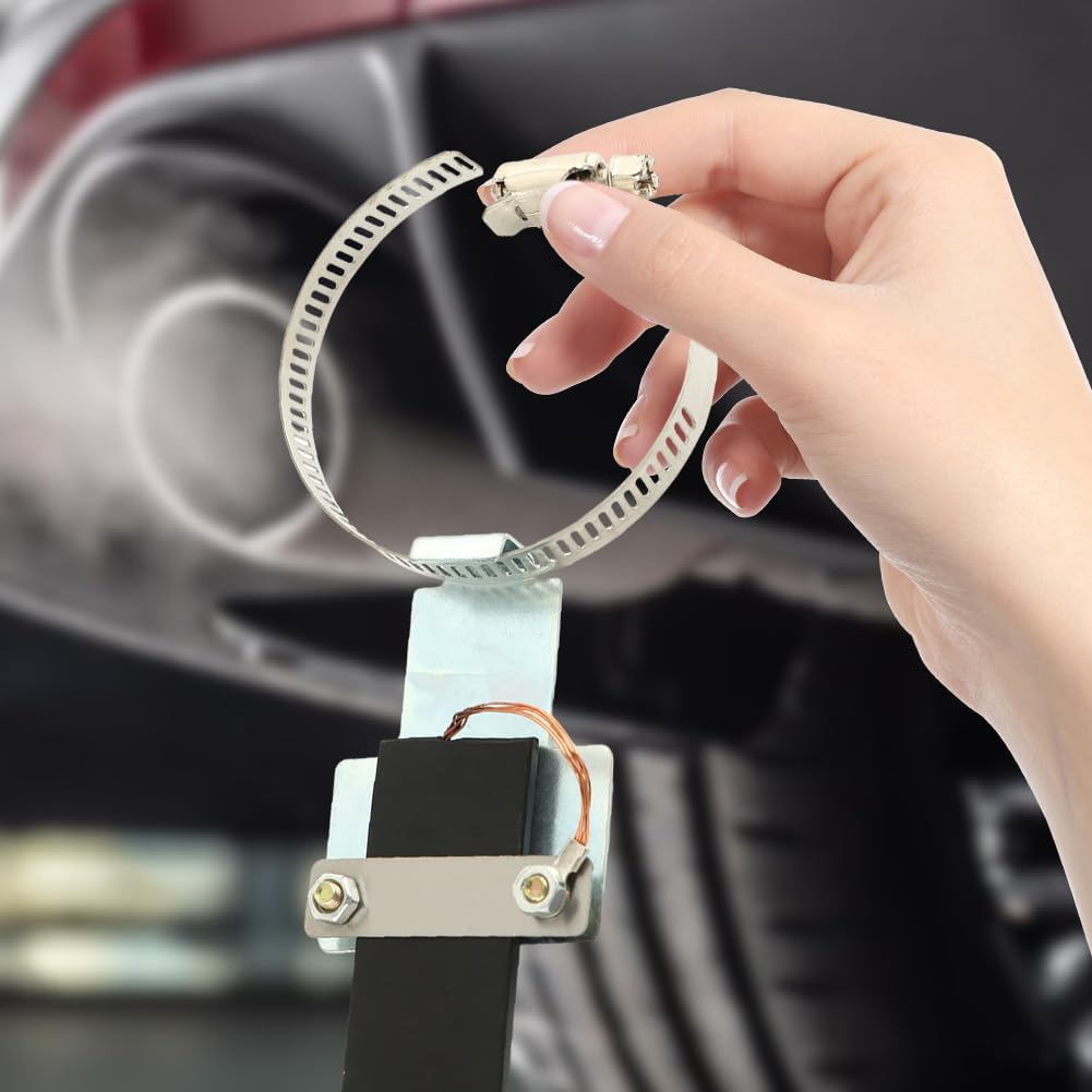 Car anti Static Strip Earth Belt Ground Wire Strap W Adjustable Ring for Car Vehicle Truck SUV RV Safe Driving, Vehicle Automobile Static Electricity with Single Copper Wire (Color:33-41Cm) image number 2