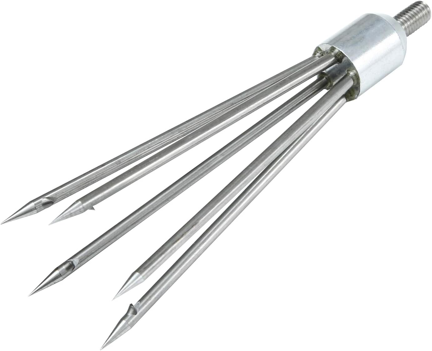 Ledytech 59~236Inch 5~9 Prong Harpoon Gaffs Barbed Diving Spears Gig, Telescopic Locking Fishing Rod Harpoon Pole with 8Mm Thread image number 2