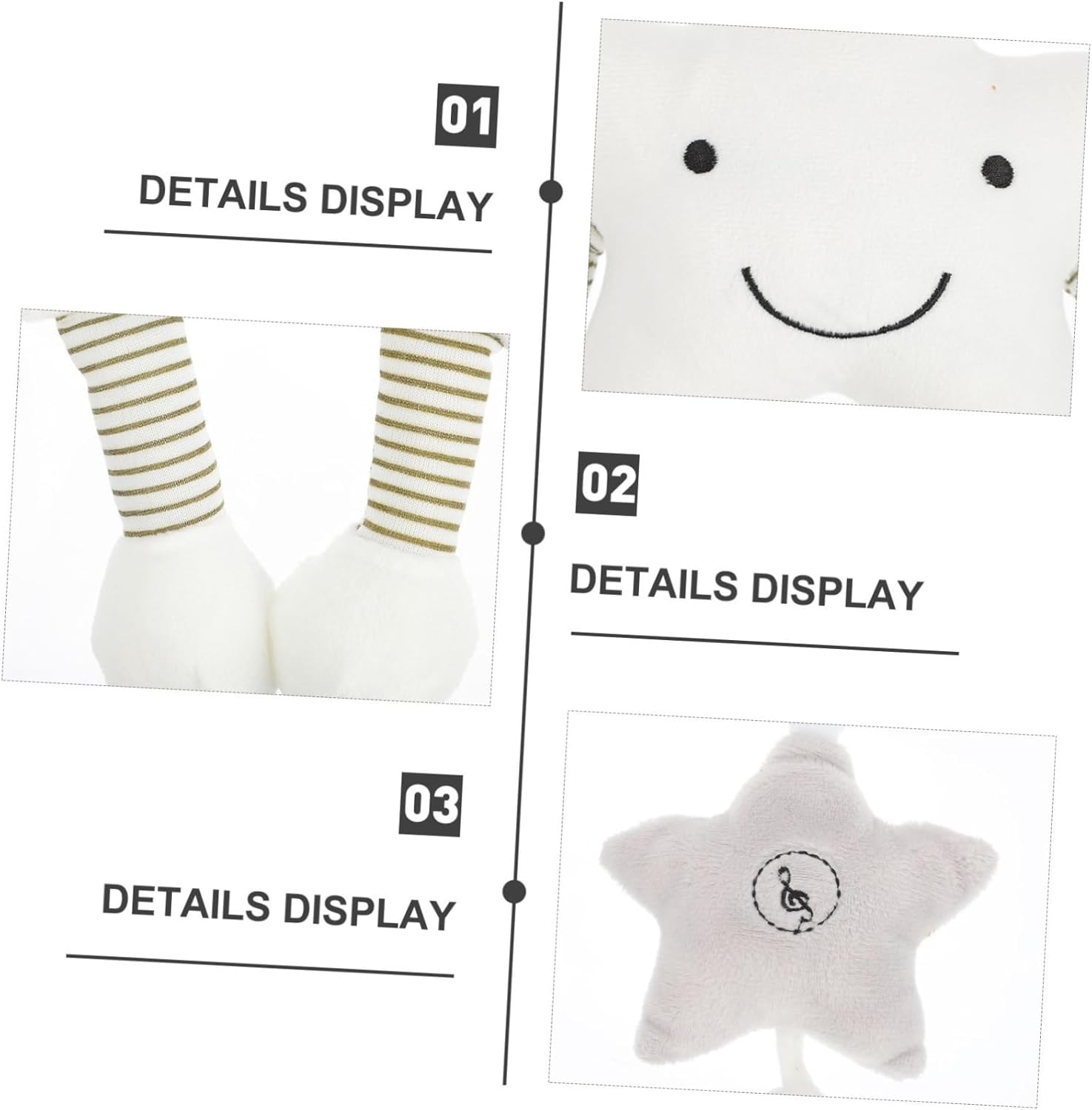 2Pcs Cloth Pendant for Crib Adorable Nursery Ceiling Ornament Hanging Crib Pendant Ornament and Nursery image number 1