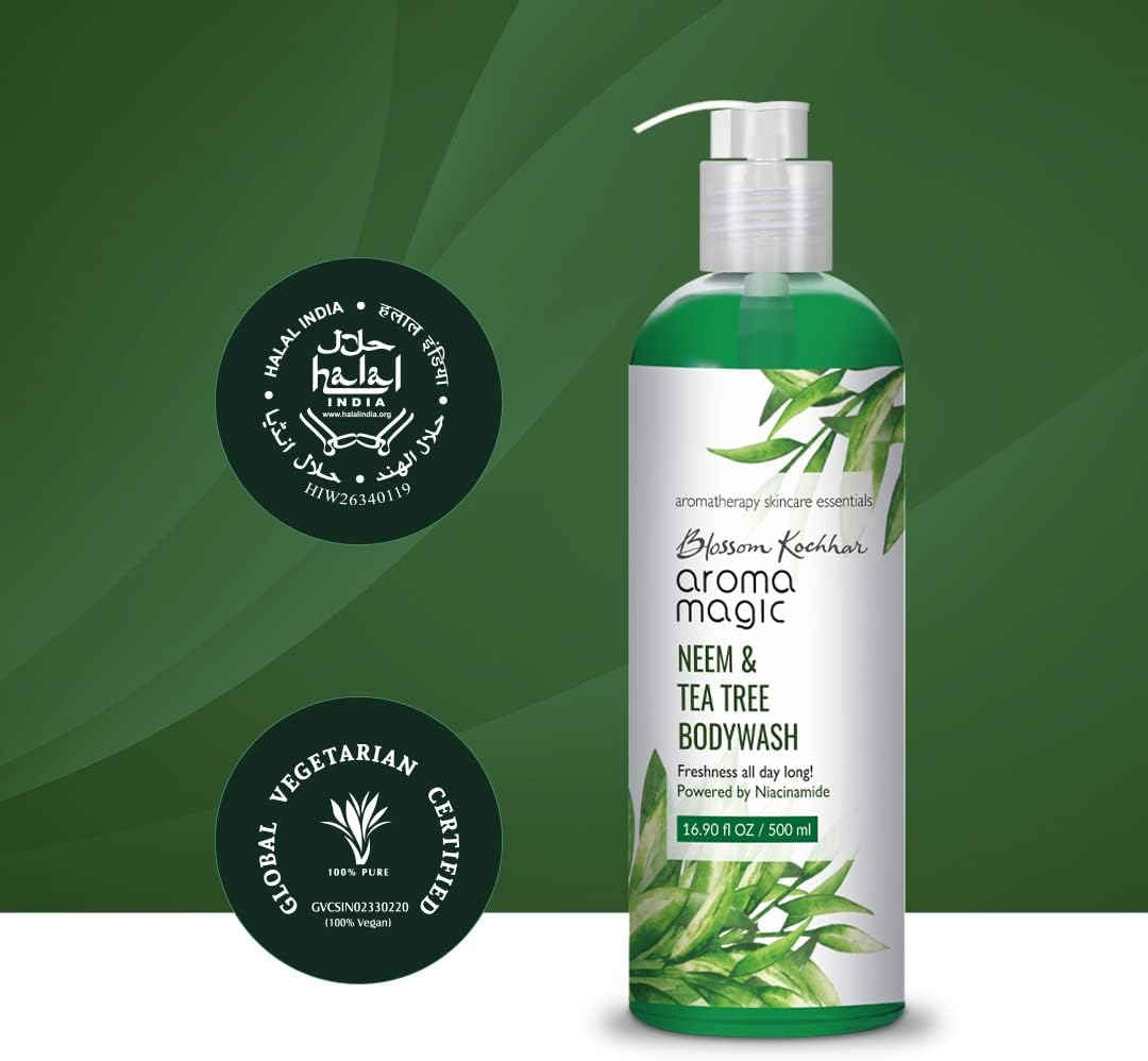 Aroma Magic Neem & Tea Tree Body Wash - 500Ml (Pwrd by Niacinamide) image number 1