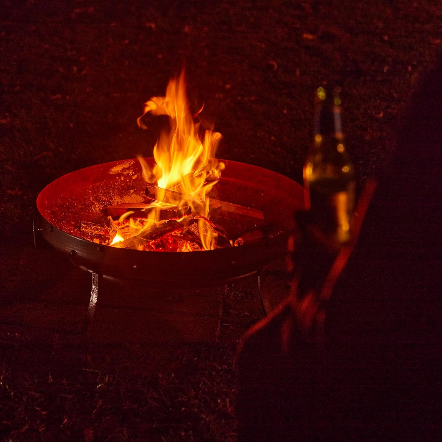 Glow Mini Kali Steel Fire Pit, Rust