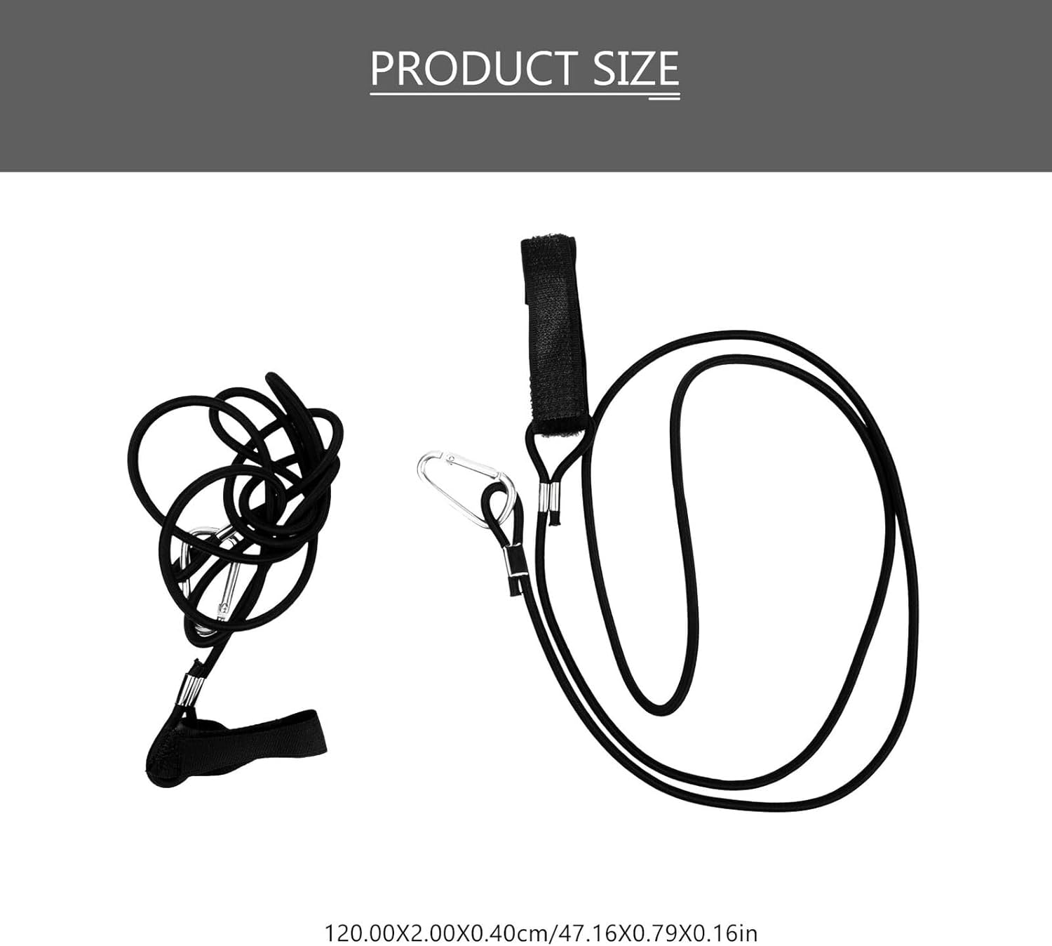 Abaodam Kayak Paddle Tie Leash Stretchable Safety Lanyard Strap Outdoor Elastic Kayaking Fixed Strap for Paddle Security and Luggage Fastening image number 5