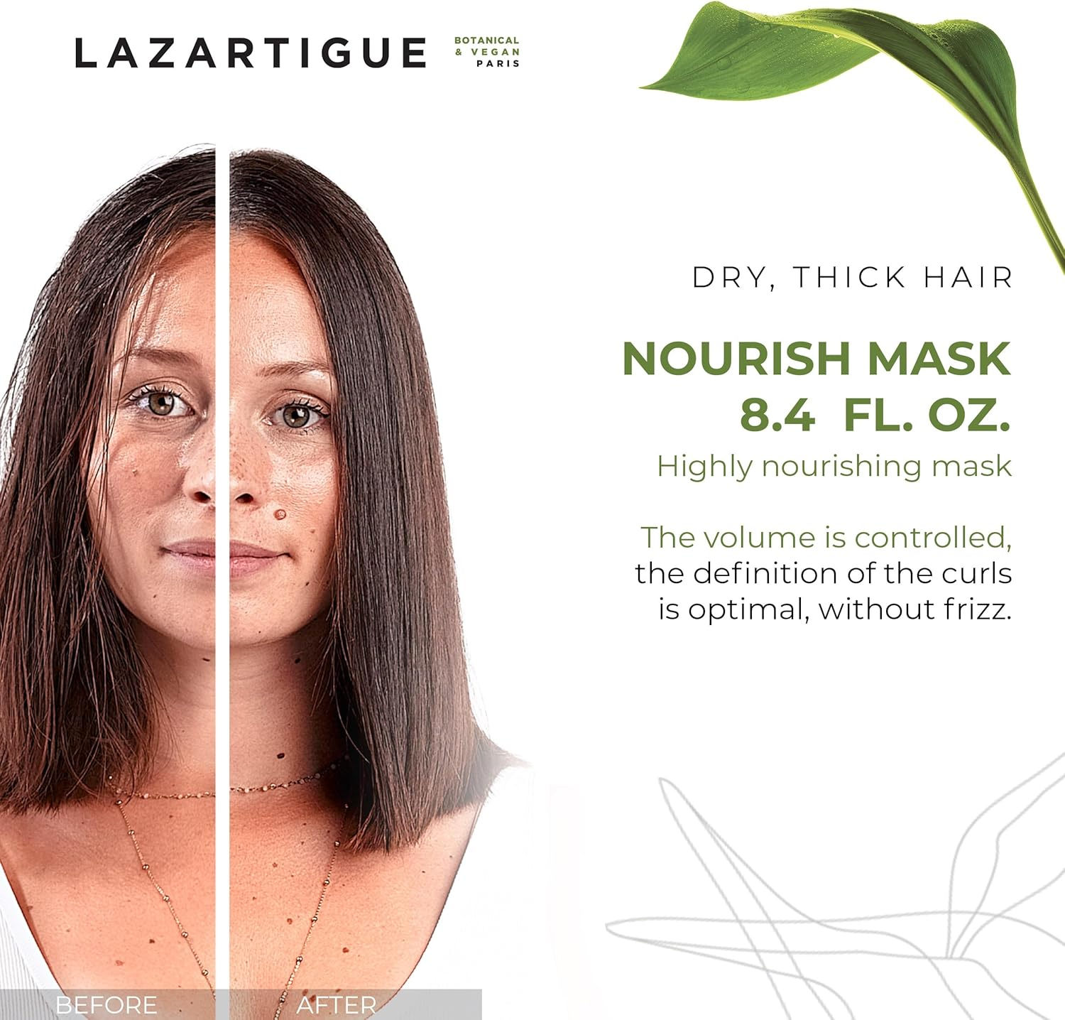 Lazartigue Nourish Mask for Women 8.4 Oz Masque image number 4