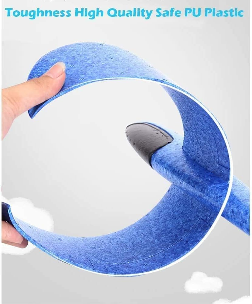 2 Pack Airplane Toys, 17.5" Large Throwing Foam Plane, 2 Flight Mode Foam Gliders, Birthday Gifts for Kids 3 4 5 6 7 8 9 10 11 12 Year Old Boys Kids Girls, Outdoor Yard Family Game Toys image number 6