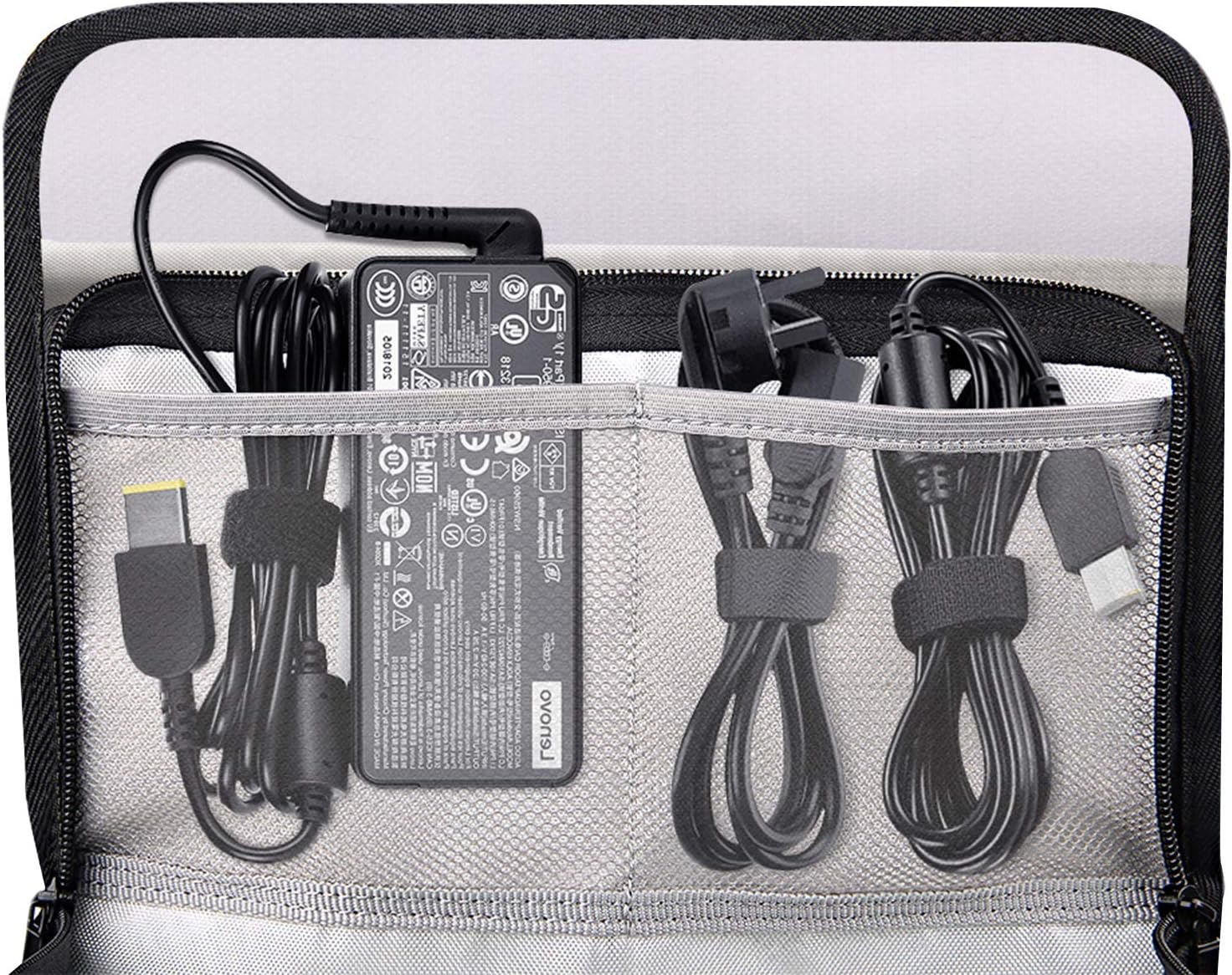 Lipo Bag, Portable Fireproof Explosionproof Lipo Battery Guard Safe Bag Large Storage Space for Battery Storage and Charging with Double Metal Zipper Case Pouch, 260 * 130 * 190Mm image number 3