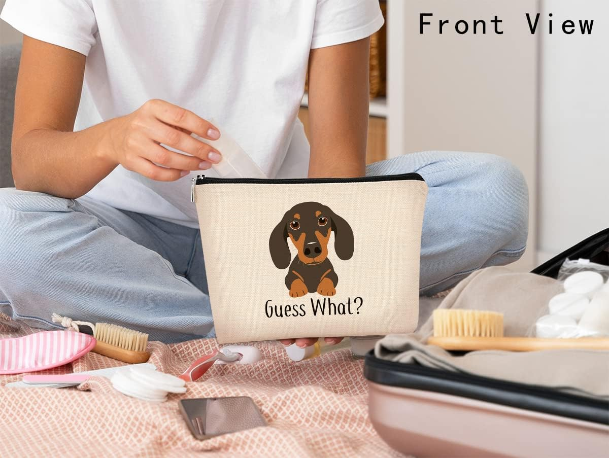 BARPER Dachshund Makeup Bag, Corgi Bag, Dog Lover Gifts for Women, Mom Gift Ideas, Animal Lover Gift, Weiner Dog - Dog 11 image number 3