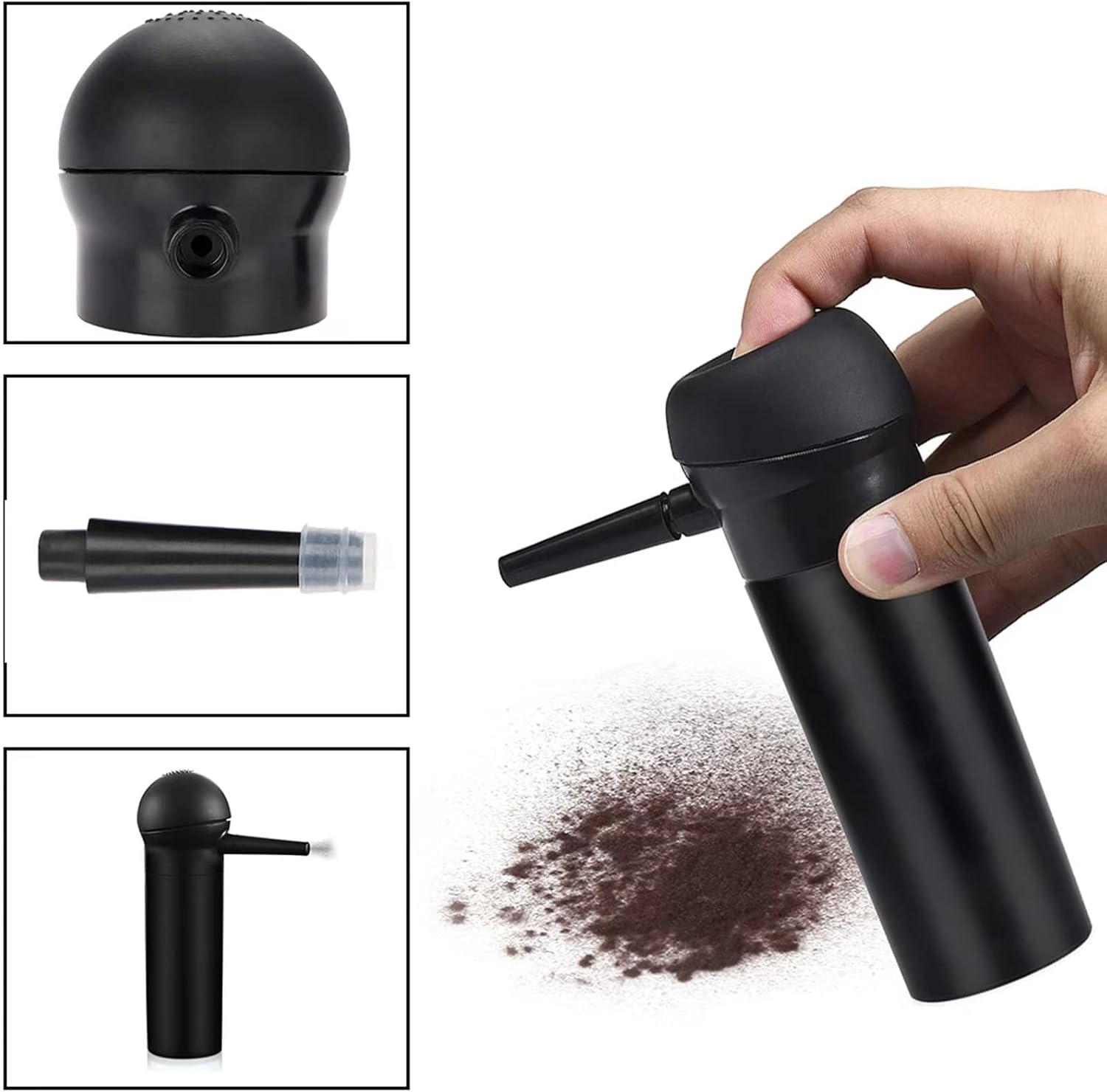 Hair Building Fibers Spray Pump Applicator, Spray Applicator Pump Nozzle for Hair Fibers to Instantly Thicken Thinning or Balding Hair for Men and Women, Natural Hair Loss Concealer Tool