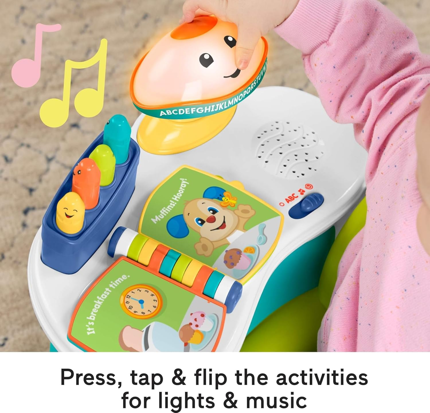 Fisher-Price Toddler Toy Laugh & Learn Song & Story Learning Chair with Music Lights & Activities for Kids Ages 1+ Years (Amazon Exclusive) image number 1