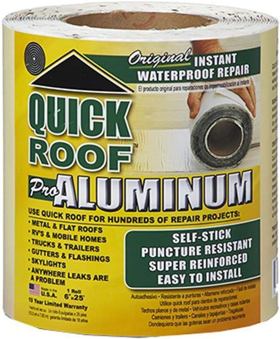Cofair QR625 Quick Roof Pro Aluminum 6" X 25', Yellow